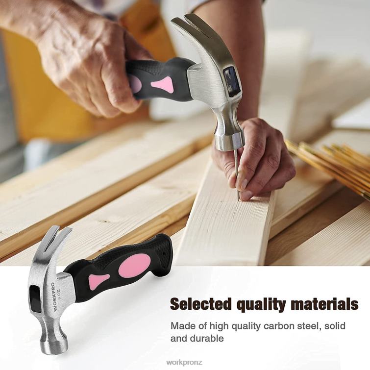 10 Pcs Household Tools Kit for Women with Screwdriver Bits Holder Set 8884L243 Pink WORKPRO Tool