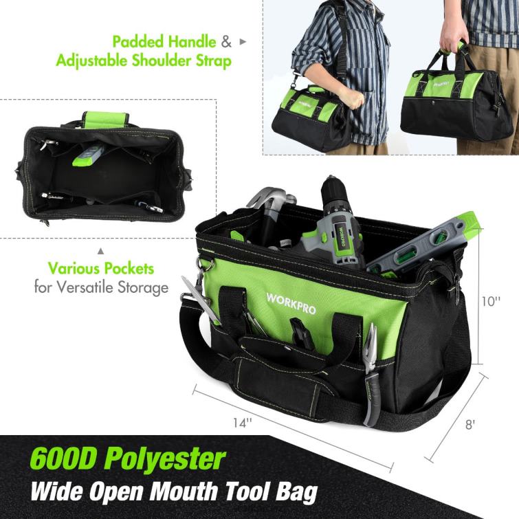 157-Piece Cordless Drill Combo Kit with 20V Cordless Lithium-ion 8884L259 Pink/Grey WORKPRO Tool