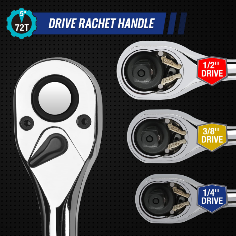 Mechanic Tool Set, 192 Pcs Socket Wrench Set with Storage Case 8884L311 Useful WORKPRO Tool