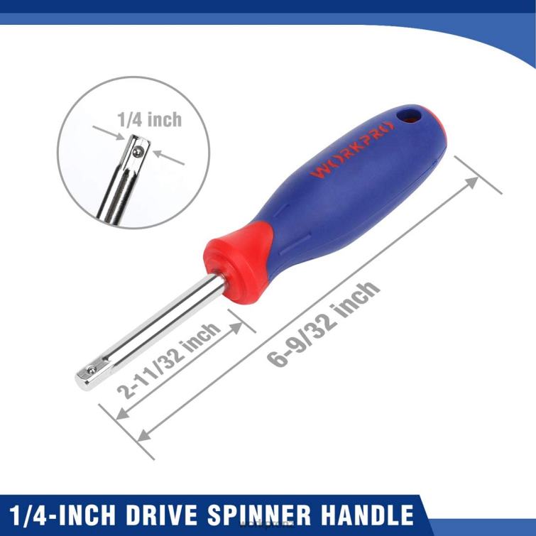 Socket Set, 70 Pcs Drive Socket Set with Quick-Release Ratchet, Metric and SAE 8884L308 Morden WORKPRO Tool