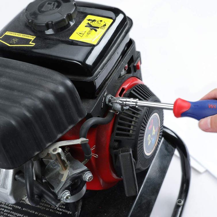 Socket Set, 70 Pcs Drive Socket Set with Quick-Release Ratchet, Metric and SAE 8884L308 Morden WORKPRO Tool