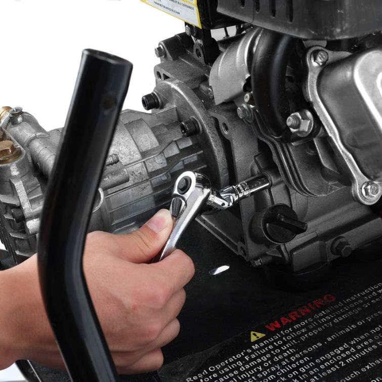 Socket Set, 70 Pcs Drive Socket Set with Quick-Release Ratchet, Metric and SAE 8884L308 Morden WORKPRO Tool