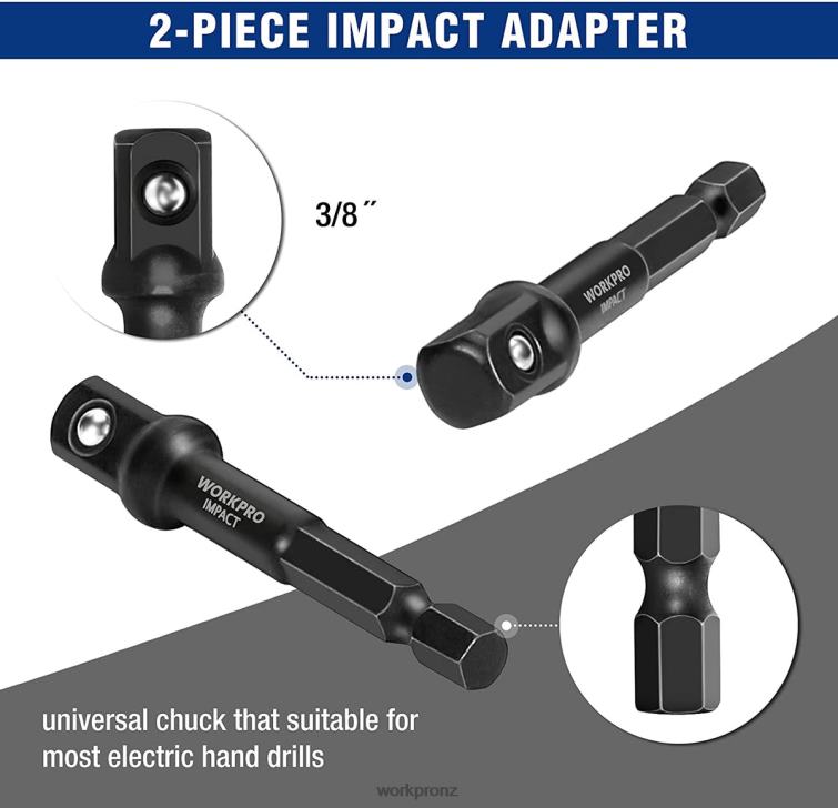 15 Pcs Impact Bolt & Nut Remover Set 8884L128 Useful WORKPRO Tool