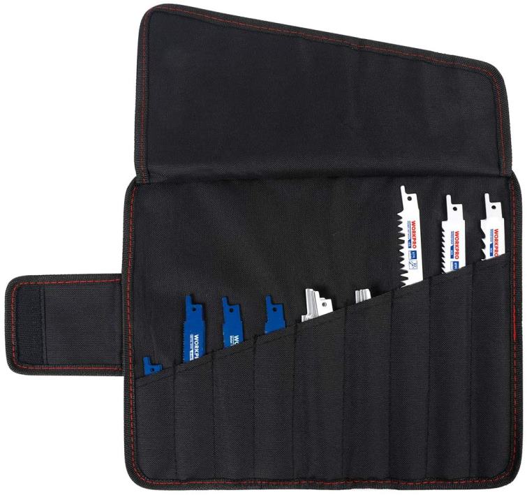 32 Pcs Reciprocating Saw Blade Set with Organizer Pouch 8884L138 Useful WORKPRO Tool
