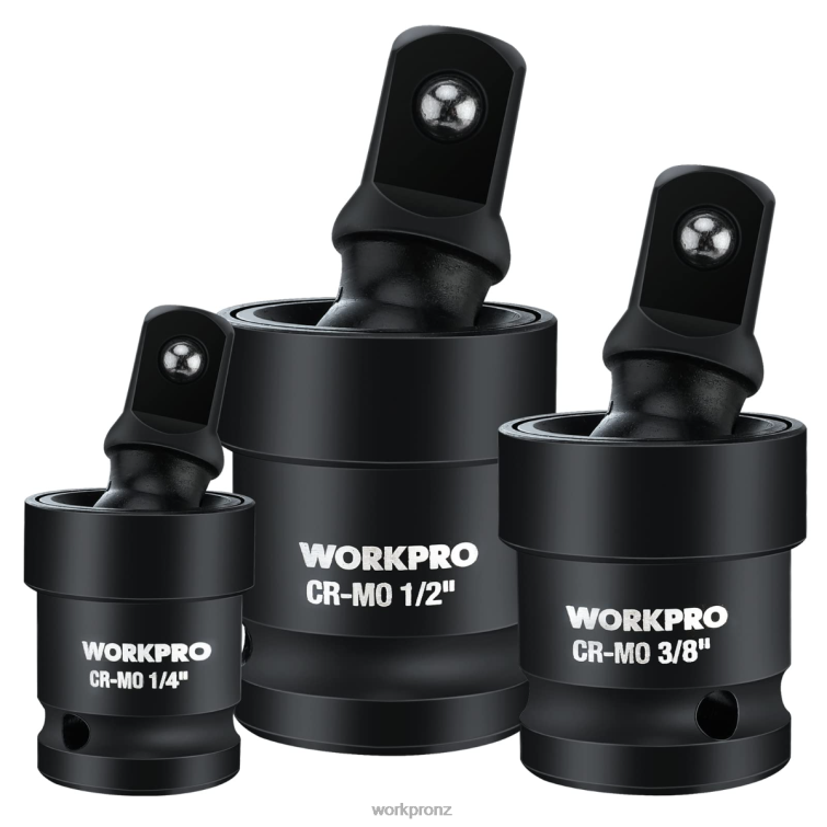 3 Piece-Impact Universal Joint Set 8884L148 Helpful WORKPRO Tool
