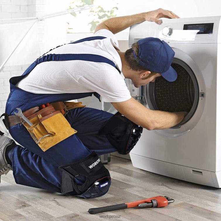 Gel Knee Pads with Anti-Slip Straps, Professional Kneepads for Work 8884L129 Morden WORKPRO Tool