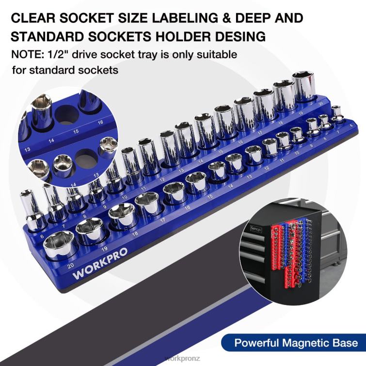 Magnetic Receptacle Organizer Set of 4 8884L134 Morden WORKPRO Tool