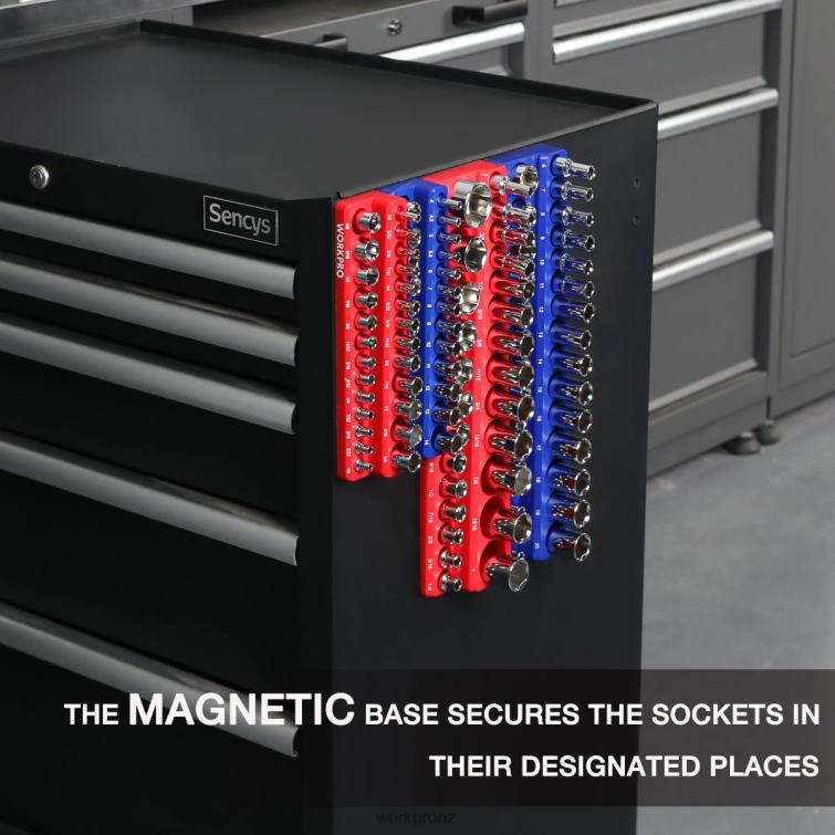 Magnetic Receptacle Organizer Set of 4 8884L134 Morden WORKPRO Tool