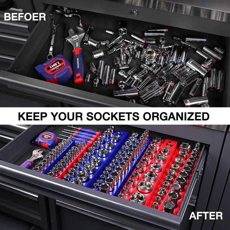 Magnetic Receptacle Organizer Set of 6 8884L126 Morden WORKPRO Tool