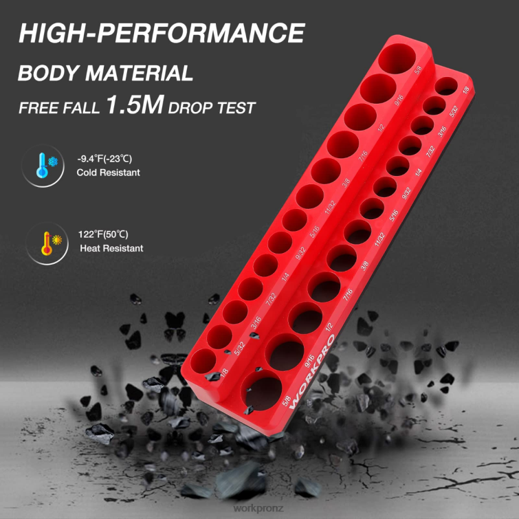 Magnetic Socket Organizer Set 8884L131 New WORKPRO Tool