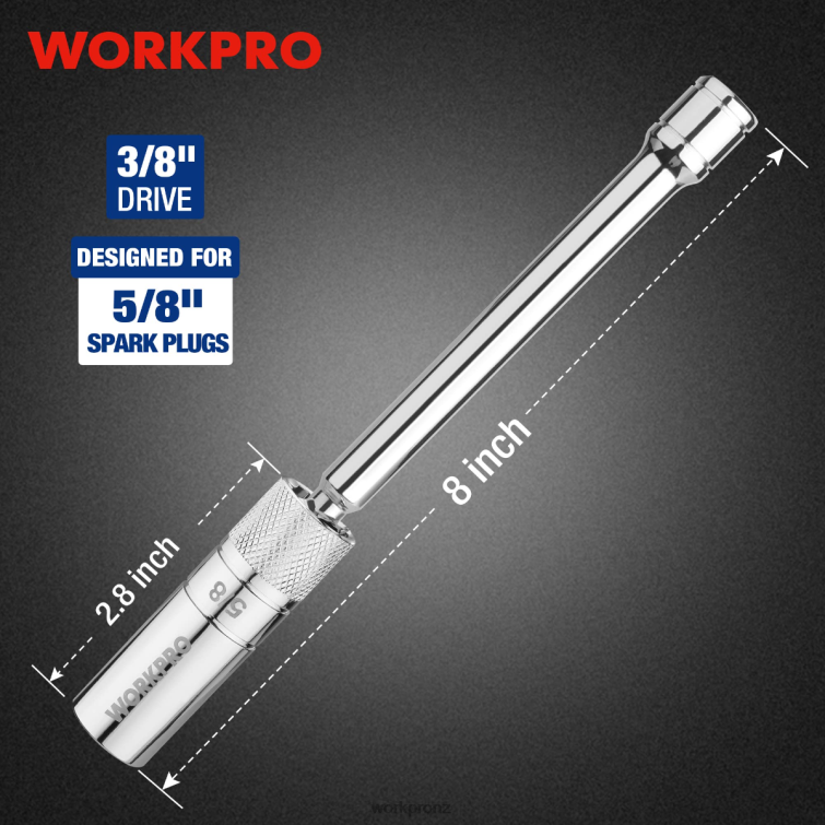 Magnetic Swivel Spark Plug With Thin Wall Socket 8884L146 Morden WORKPRO Tool