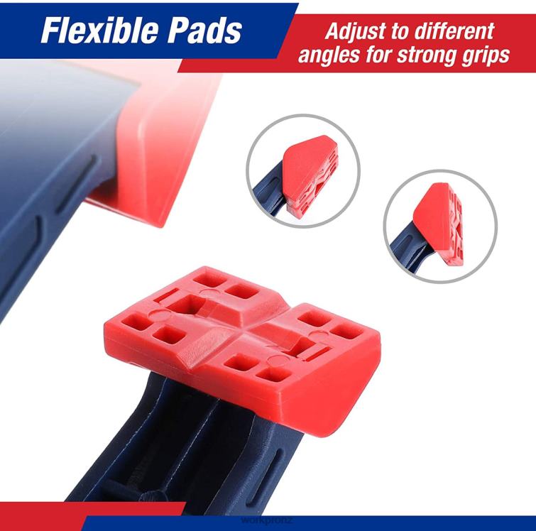 16 Pcs Nylon Spring Clamp Set for Woodworking Photography Studios and DIY Works 8884L119 Blue WORKPRO Tool