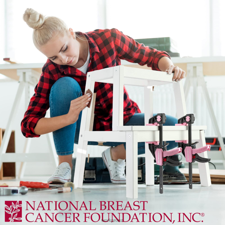 4-Pcs Mini One-Handed Clamp/Spreader for Woodworking 8884L120 Helpful WORKPRO Tool