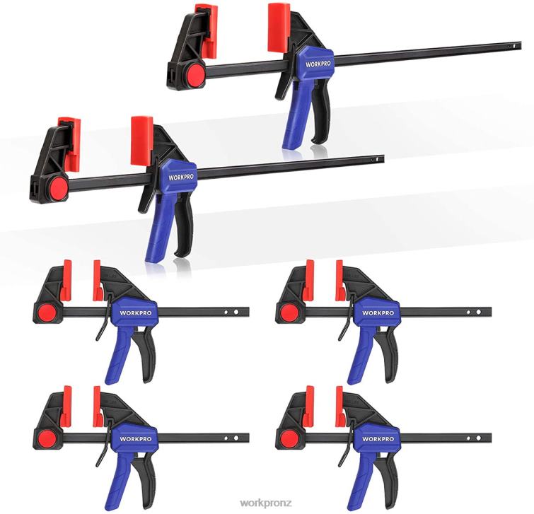 6 Pcs Woodworking Bar Clamps 8884L115 Useful WORKPRO Tool