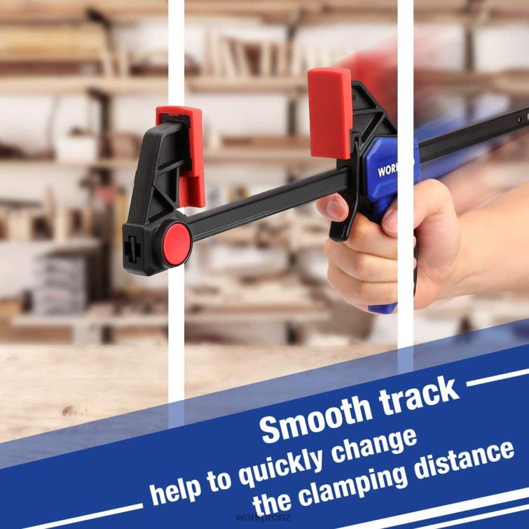 6 Pcs Woodworking Bar Clamps 8884L115 Useful WORKPRO Tool