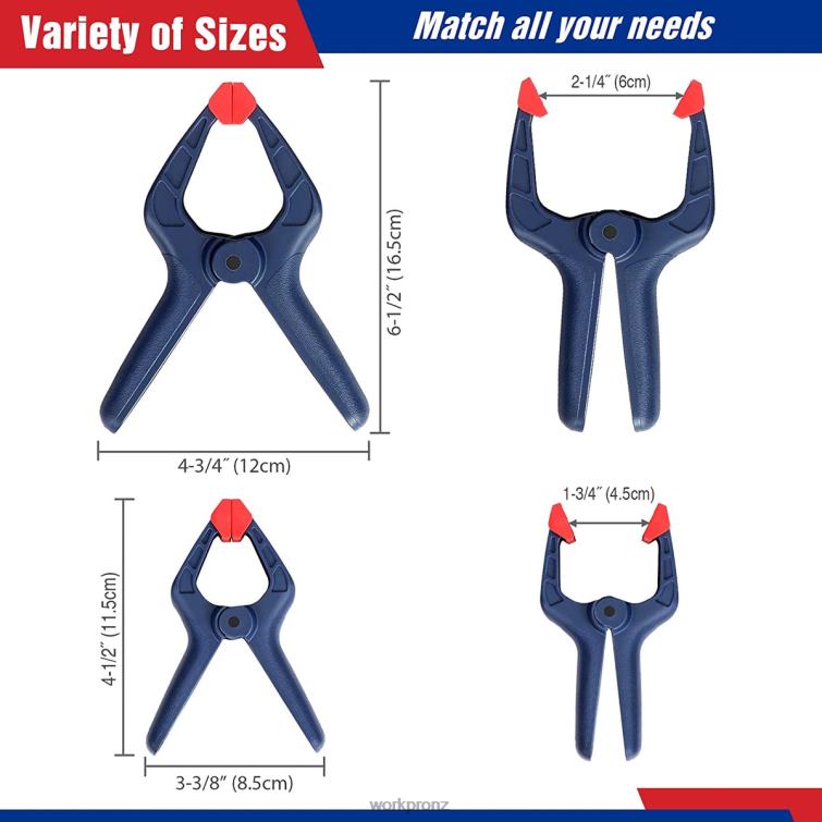 8 Pcs Clamp Set for Woodworking 8884L114 Morden WORKPRO Tool