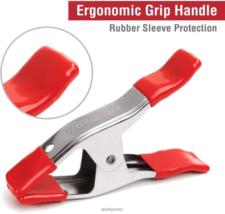 8 Pcs Metal Spring Clamps Nickel-plated Steel Heavy Duty Clamp Set 6-5/16 Inch for Woodworking Gripping Camping Photo Studios 8884L122 New WORKPRO Tool