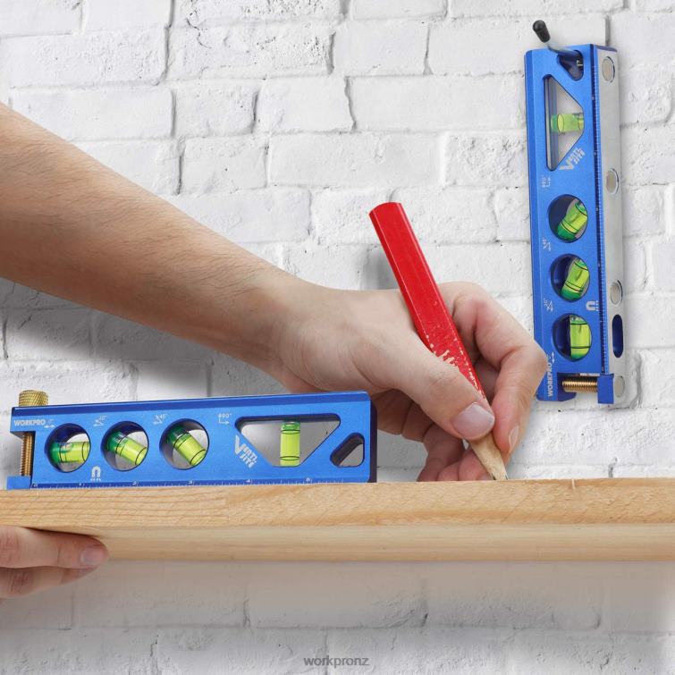Aluminum Alloy Construction Torpedo Level 6-1/2 inch 8884L110 Useful WORKPRO Tool