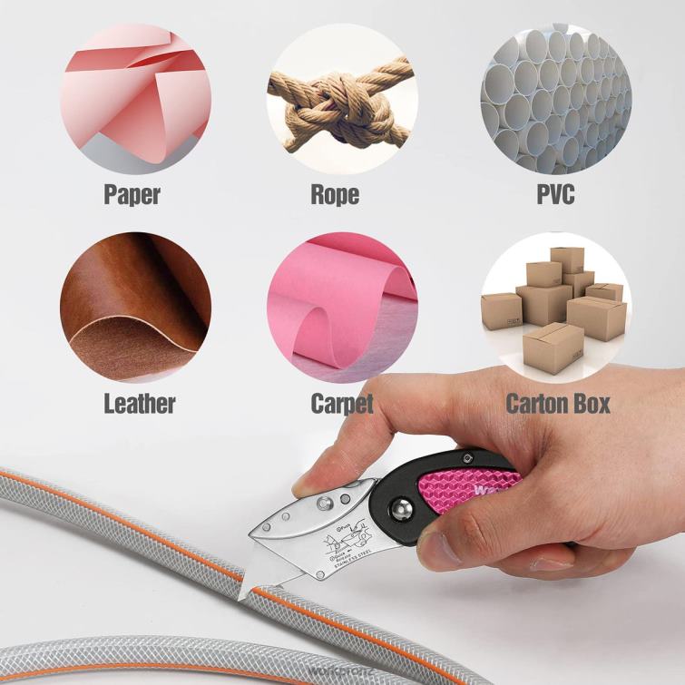 Utility Knife & Multi Tool Set 8884L44 Pink WORKPRO Tool