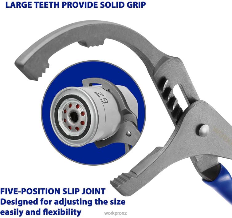 2 Pcs Oil Filter Wrench/Pliers Set 8884L76 Useful WORKPRO Tool