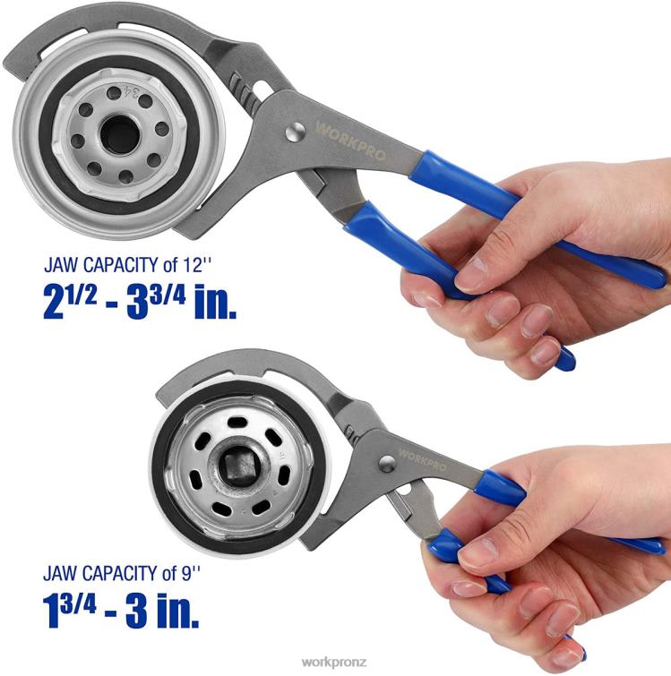 2 Pcs Oil Filter Wrench/Pliers Set 8884L76 Useful WORKPRO Tool