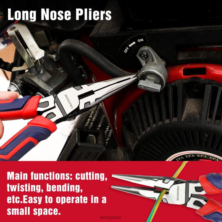 4 Pcs Premium CR-V Construction Pliers Tool Sets 8884L72 Morden WORKPRO Tool