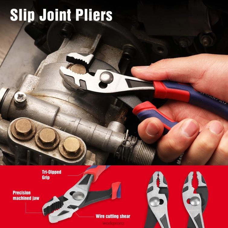 4 Pcs Premium CR-V Construction Pliers Tool Sets 8884L72 Morden WORKPRO Tool