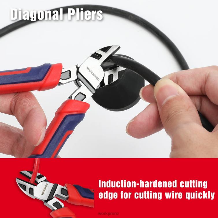 4 Pcs Premium CR-V Construction Pliers Tool Sets 8884L72 Morden WORKPRO Tool