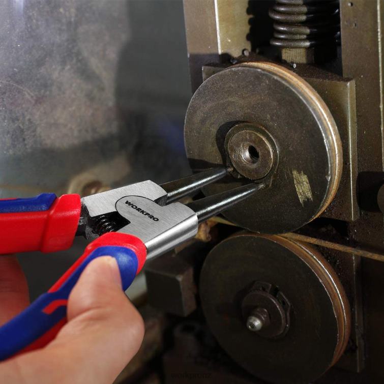 4 Pcs Snap Ring Pliers Set with Storage Pouch 8884L67 Useful WORKPRO Tool