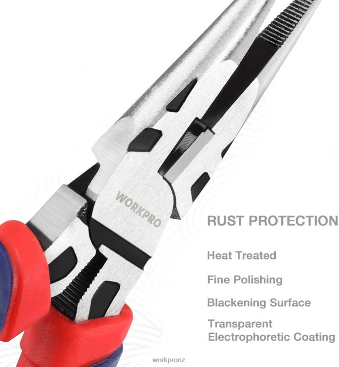 5 Pcs Premium Cr-V Construction Pliers Set with Storage Pouch 8884L66 Useful WORKPRO Tool