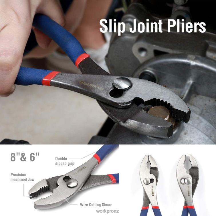 7 Pcs Multifunction Pliers Set for DIY & Home Use 8884L63 New WORKPRO Tool