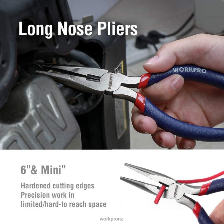 7 Pcs Multifunction Pliers Set for DIY & Home Use 8884L63 New WORKPRO Tool