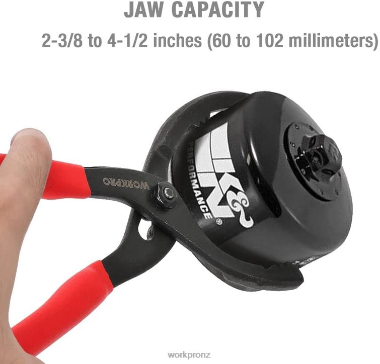 Adjustable Oil Filter Pliers Ideal For Engine Filters Conduit Fittings 8884L69 Useful WORKPRO Tool