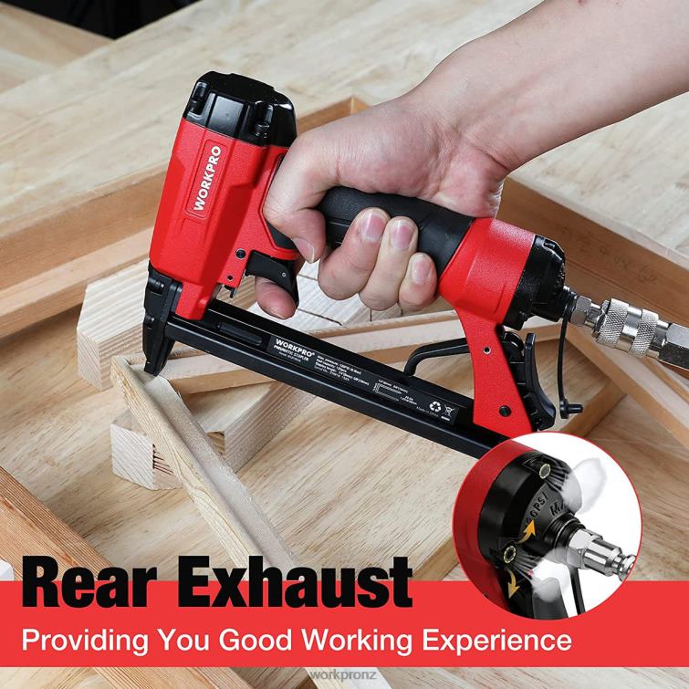 Pneumatic 20 Gauge Staple Gun for Carpentry Woodworking and DIY Projects 8884L61 Useful WORKPRO Tool
