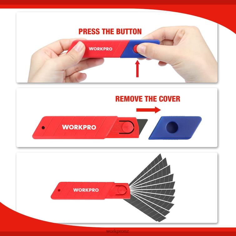 18mm Snap-off Blades SK5 Steel Replacement Blade Fits Pack of 100 8884L53 Useful WORKPRO Tool