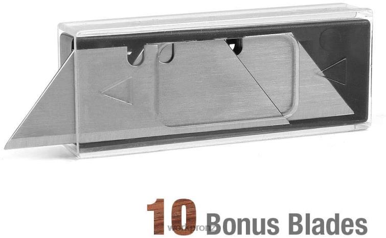 Folding Utility Knife Wood Handle Heavy Duty Cutter 8884L39 Morden WORKPRO Tool