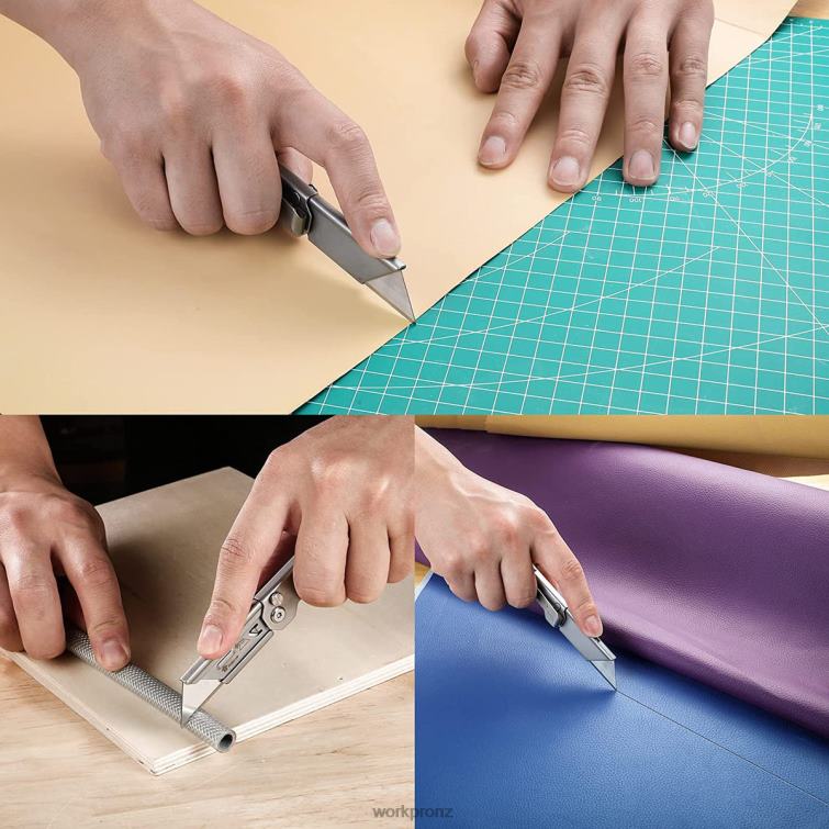 Quick Change Folding Pocket Utility Knife Mini Stainless Steel Folding Knife with Belt Clip 8884L47 New WORKPRO Tool