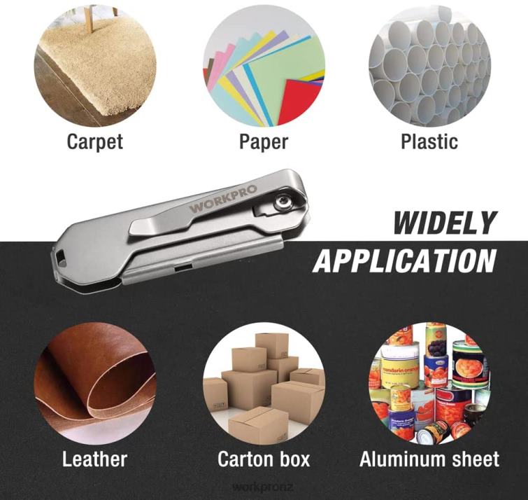 Quick Change Folding Pocket Utility Knife Mini Stainless Steel Folding Knife with Belt Clip 8884L47 New WORKPRO Tool