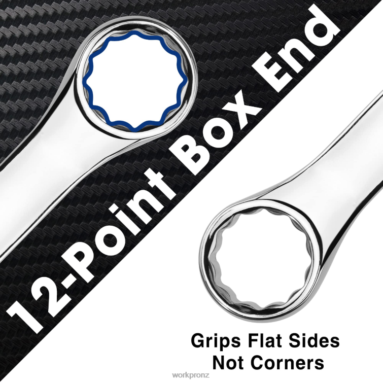 12 Pcs Metric 8-19mm, Premium Cr-V Combination Wrench Set 8884L95 New WORKPRO Tool