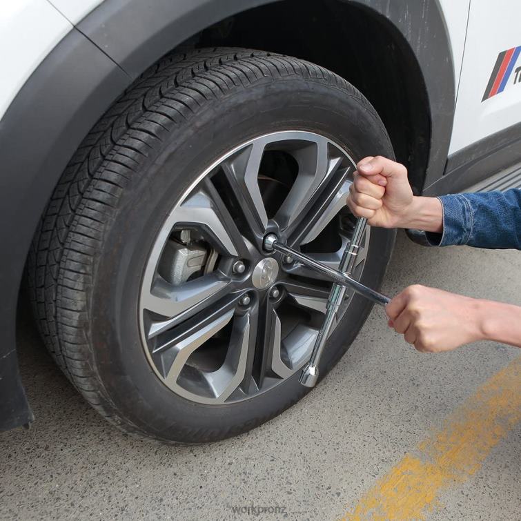 14-Inch Universal Folding Lug 4-Way Cross Wrench 8884L90 Helpful WORKPRO Tool