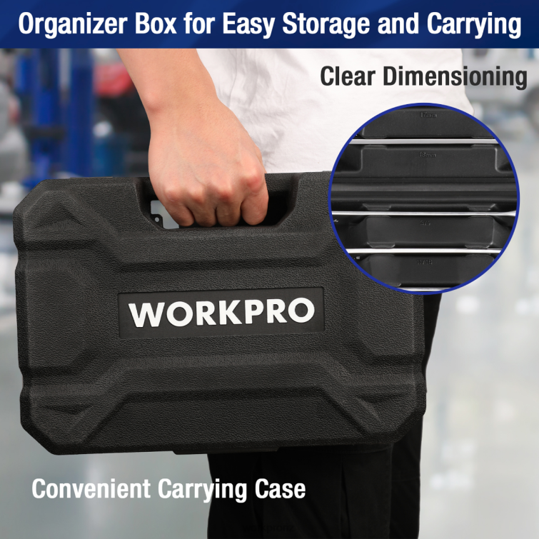 22-Piece Ratcheting Combination Wrench Set 8884L81 Morden WORKPRO Tool