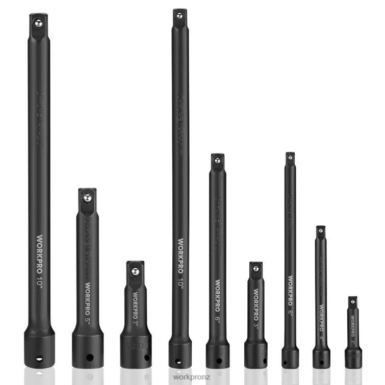 9 Pcs Impact Driver Extension Bar Set 8884L141 Morden WORKPRO Tool