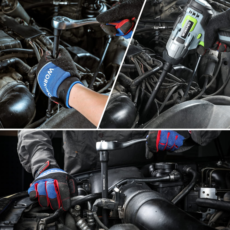 9 Pcs Impact Driver Extension Bar Set 8884L141 Morden WORKPRO Tool