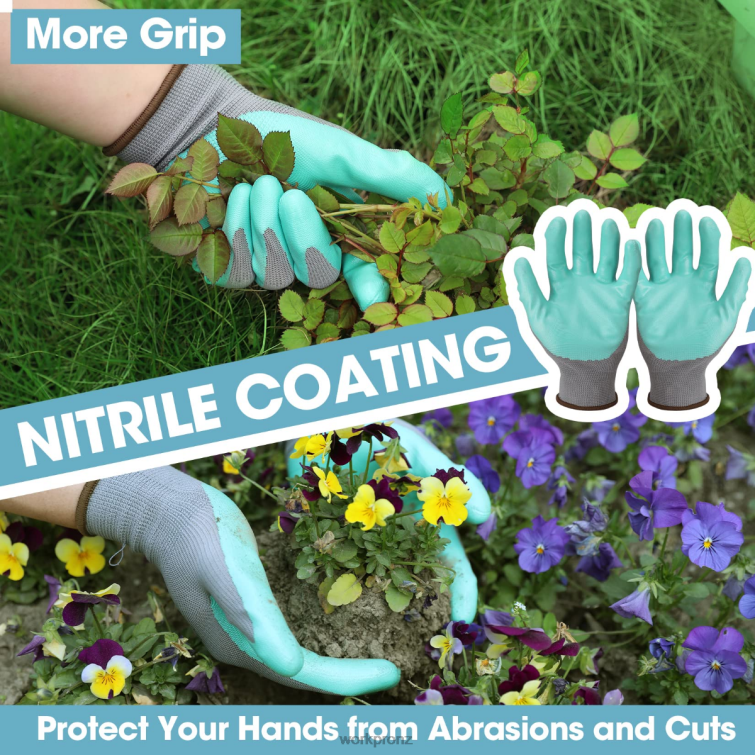 4PCS Aluminum Garden Tool Set 8884L285 White/Pink WORKPRO Tool