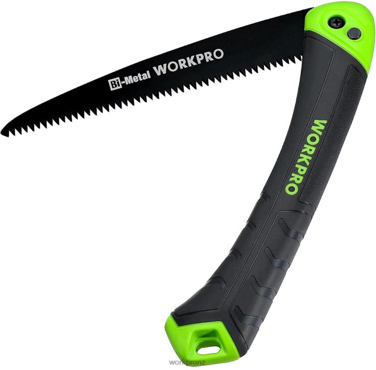 Folding Saw Compact Hand Pruning Saw with 7 Inch Blade Push Button Lock 8884L270 Helpful WORKPRO Tool