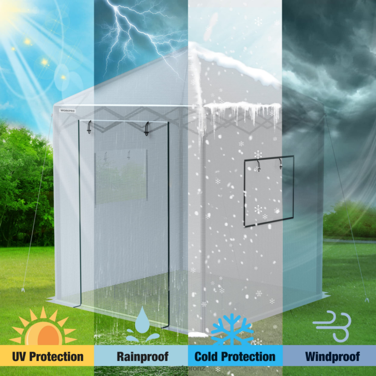 Portable Walk-in Greenhouse 8884L279 Morden WORKPRO Tool