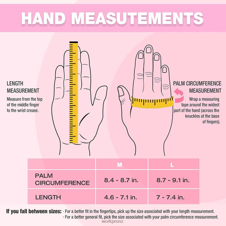 Safety Work Gloves, Touch Screen, Terry Fabric, Non-Slip Working Gloves- M 8884L250 Pink WORKPRO Tool