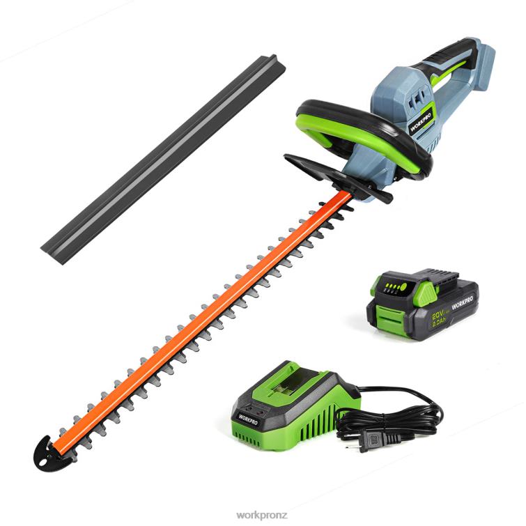 20V Cordless Hedge Trimmer Dual Action Blades Electric Gardening Tool 2.0Ah Battery and 1 Hour Quick Charger Included 8884L295 Morden WORKPRO Tool