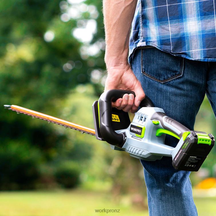 20V Cordless Hedge Trimmer Dual Action Blades Electric Gardening Tool 2.0Ah Battery and 1 Hour Quick Charger Included 8884L295 Morden WORKPRO Tool