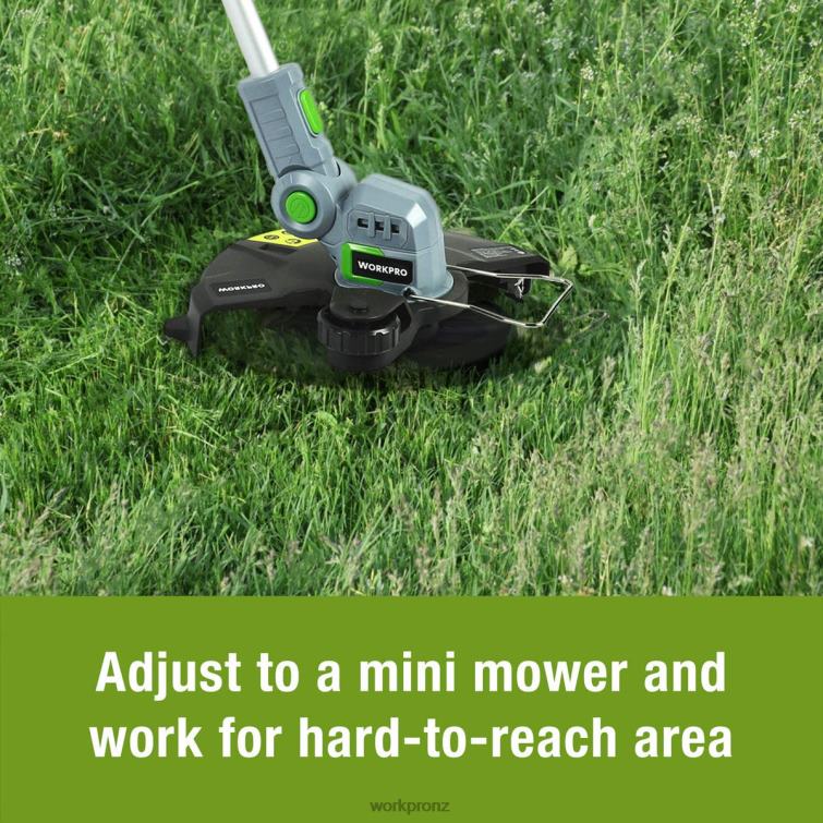 20V Cordless String Trimmer / Edger 12-inch with 2Ah Lithium-Ion Battery 1 Hour Quick Charger 16.4ft Trimmer Line Included 8884L293 Helpful WORKPRO Tool